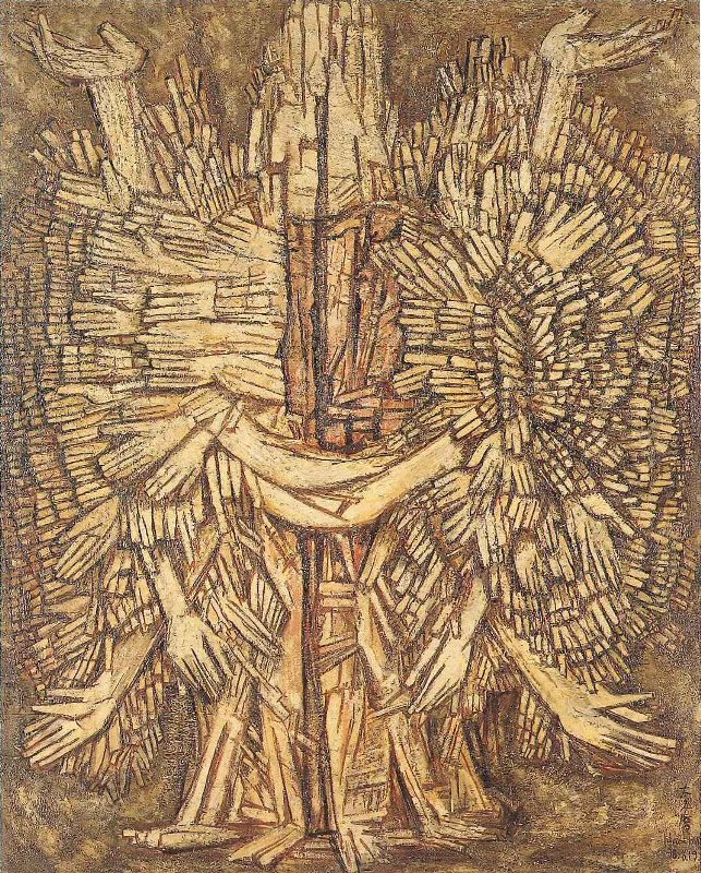 橋本太久磨『秋の午後』油彩画【真作保証】 絵画 00454_1.jpg